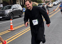 Local Priest Aims to Set World Record — More for Style than Speed